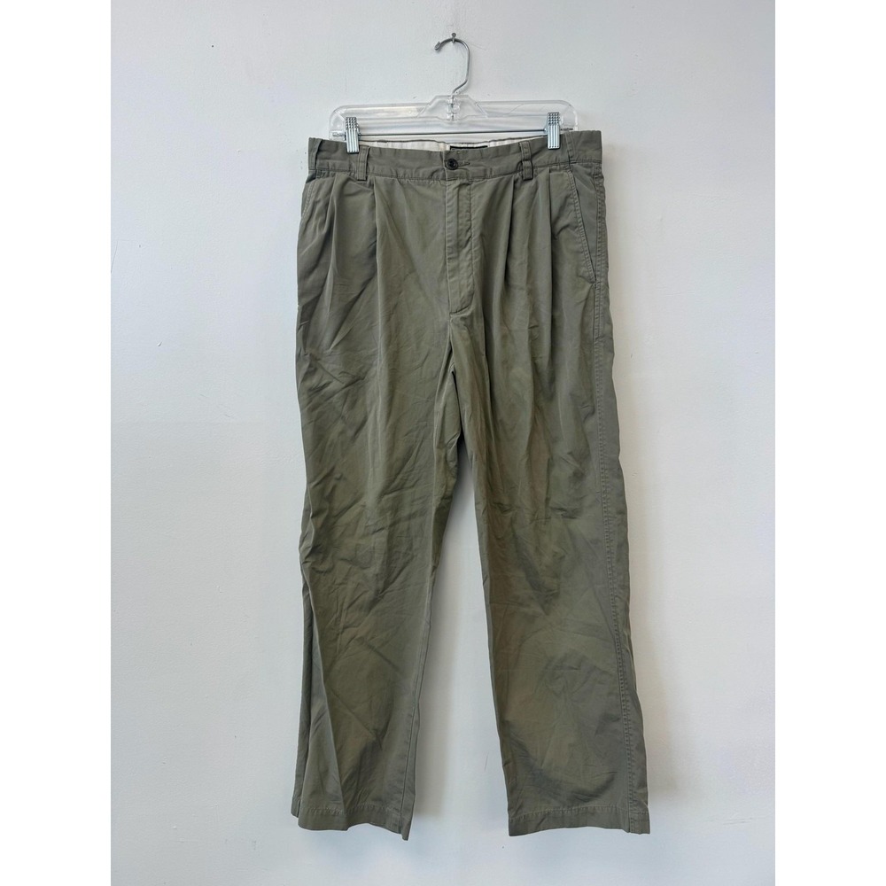 Filson‎ Pants Mens 32 Green Pleated Chino Casual Straight Leg Outdoors Workwear
